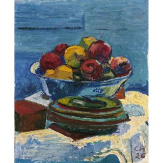 Cuno Amiet - Schale Mit Äpfeln, 1926 Bowl With Fruit, 1926