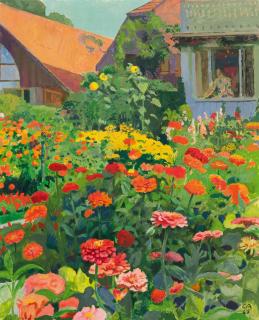 Cuno Amiet - Zinien-Garten. 1945.