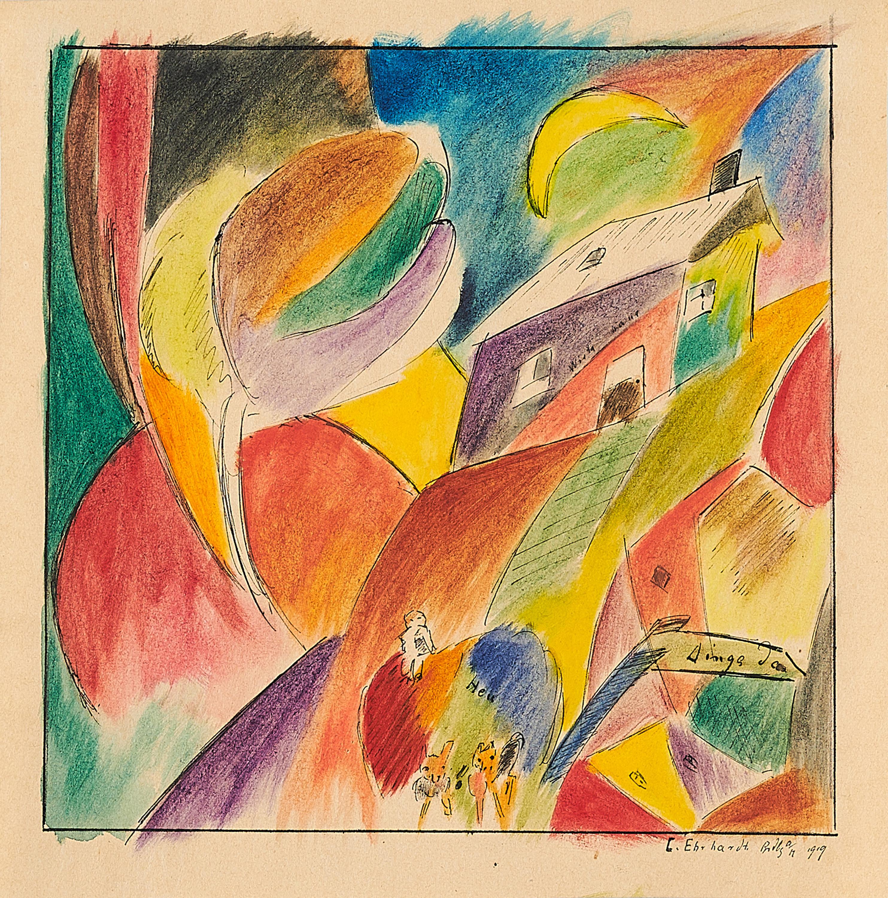 Curt Ehrhardt - Ohne Titel (Das Dorf).