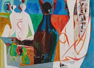 Curth Georg Becker - Schwarze und weisse Figuren / Tutenchamun