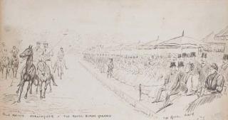 Cuthbert Bradley - Hurlingham versus The Royal Horse Guards polo match; and Coach driving competition at the Hurlingham club