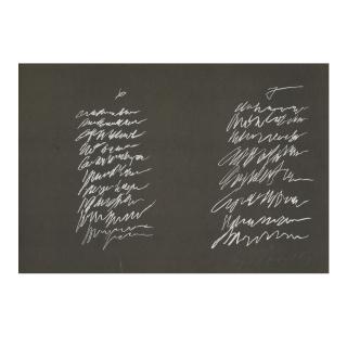 Cy Twombly - 8 odi di orazio, 1968