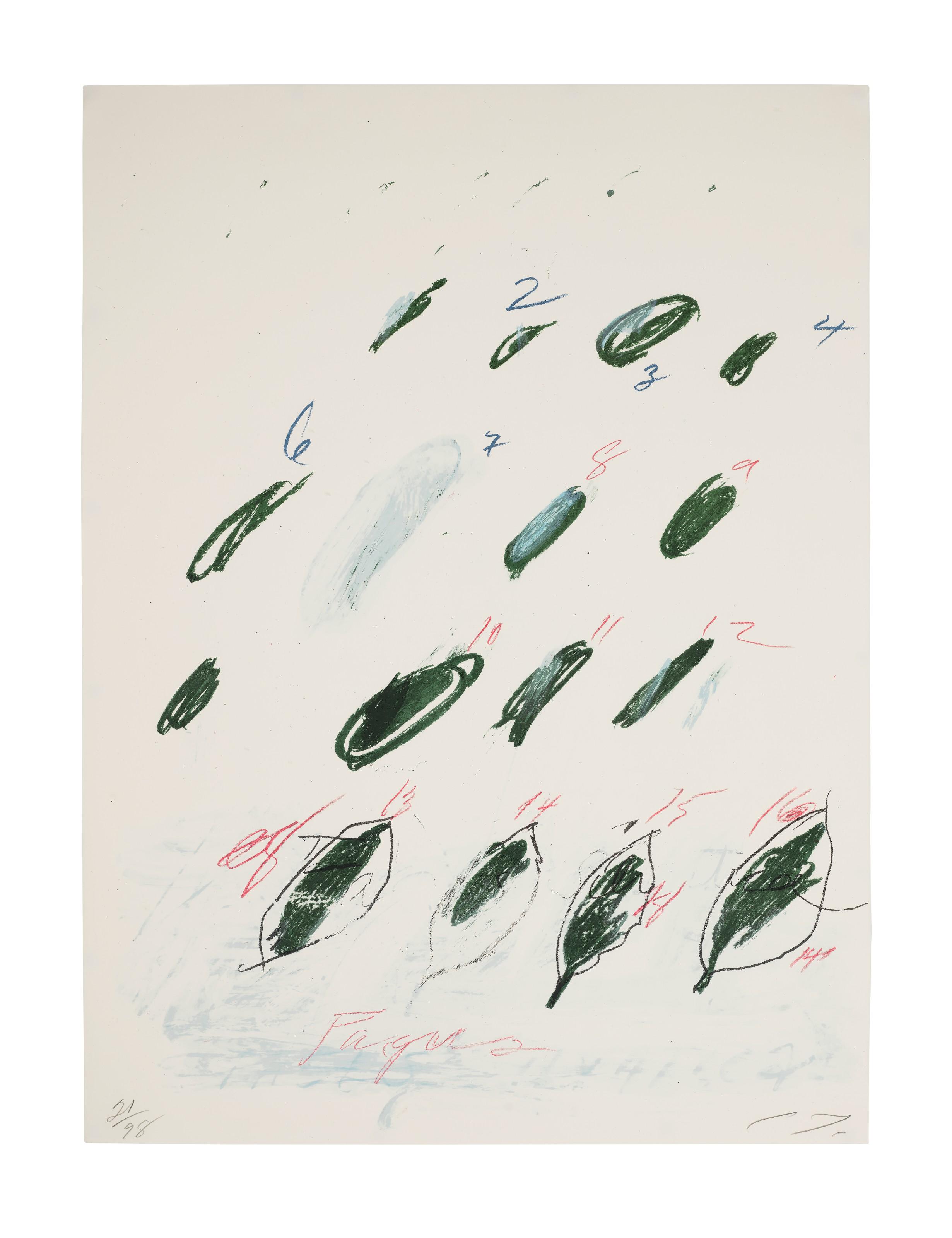 Cy Twombly - Fagus Silvatica, from Natural History Part II: Some Trees of Italy