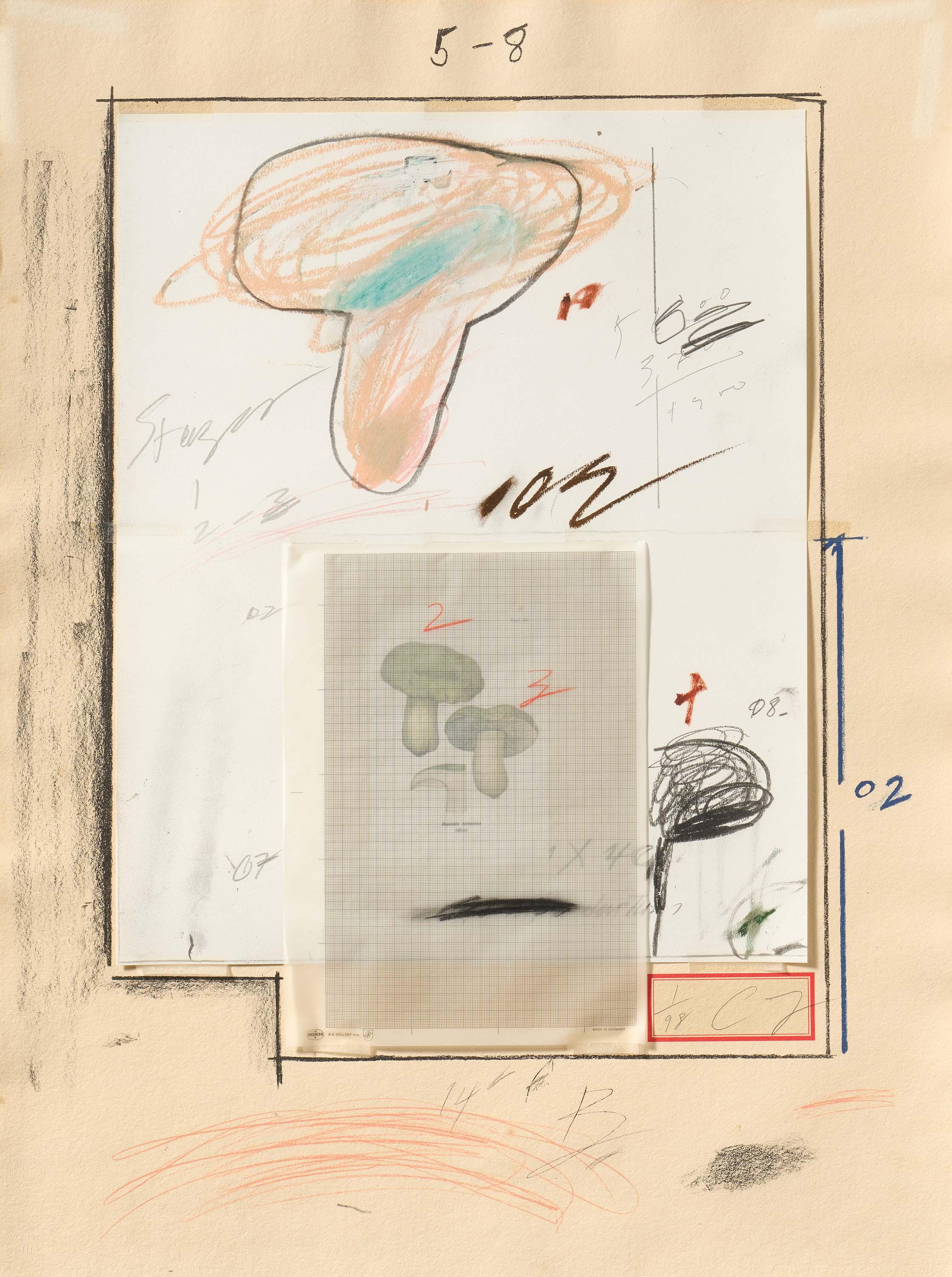 Cy Twombly - Natural History Part I, Mushrooms, No. III.