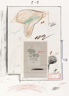 Cy Twombly - Natural History Part I No. Iii, From Natural History Part I Mushrooms (B. 44)