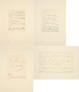 Cy Twombly - Octavio Paz. Eight poems. Ten drawings.