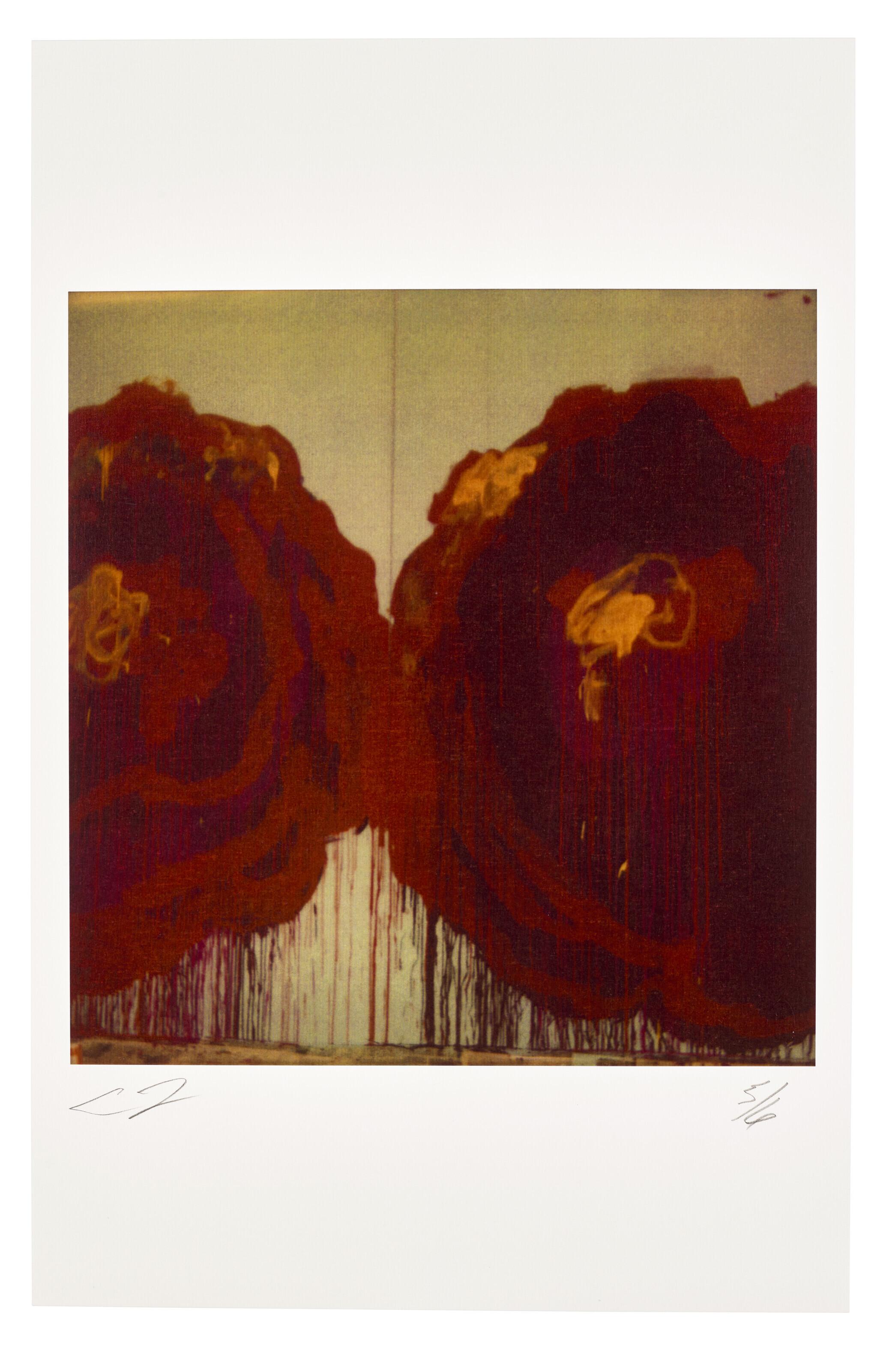 Cy Twombly - Painting Detail (Roses)