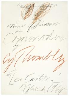 Cy Twombly - Poster Study For \