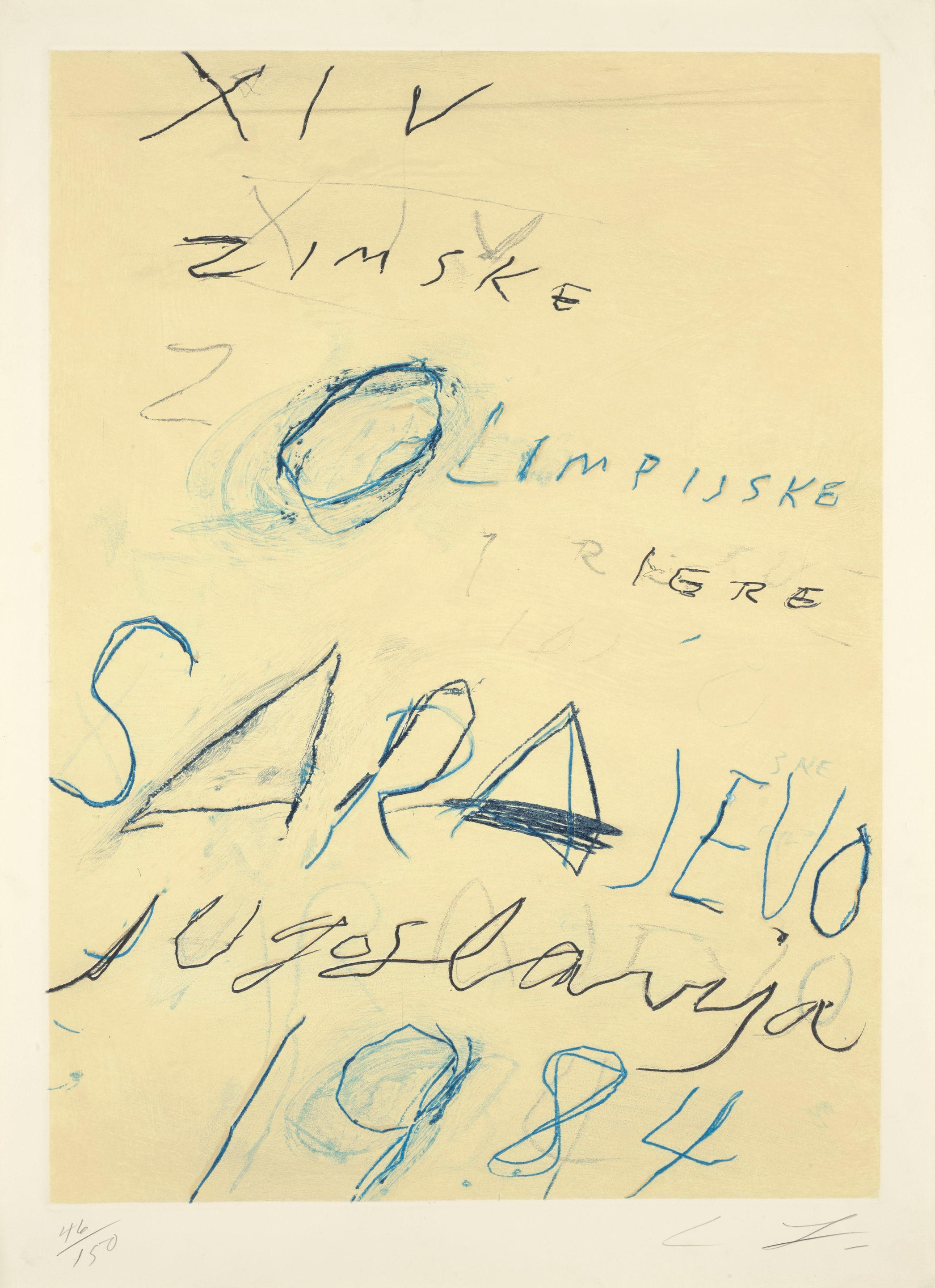 Cy Twombly - Sarajevo, from Art and Sports