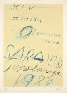 Cy Twombly - Sarajevo, from Art and Sports