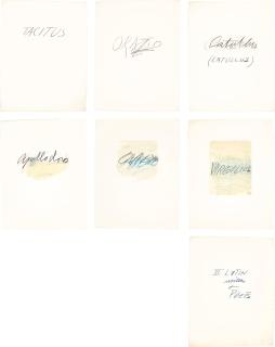 Cy Twombly - Six Latin Writers And Poets (B. 60-66)