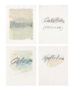 Cy Twombly - Six Latin Writers And Poets: Six Plates (Bastian 61-66)