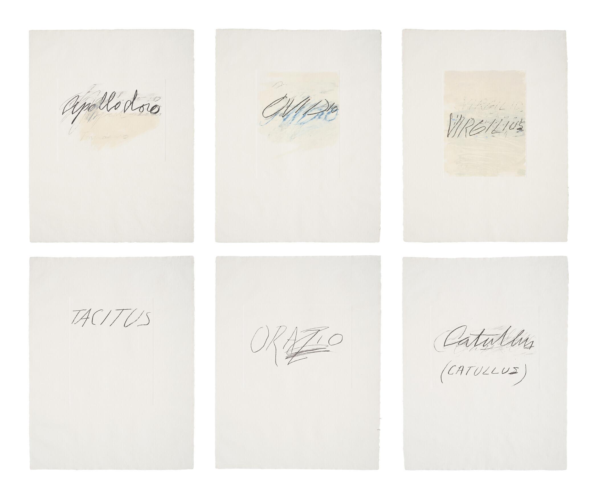 Cy Twombly - Six Latin Writers and Poets