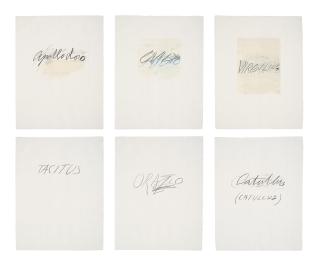 Cy Twombly - Six Latin Writers and Poets