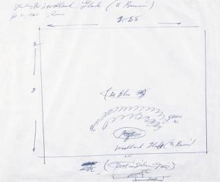 Cy Twombly - Study for woodland glade (to Poussin)
