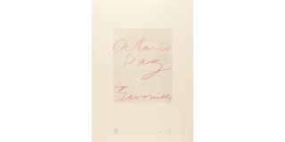 Cy Twombly - Untitled, from Octavio Paz, Eight poems, Cy Twombly, Ten drawings Portfolio