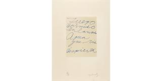 Cy Twombly - Untitled, from Octavio Paz, Eight Poems, Cy Twombly, Ten Drawings