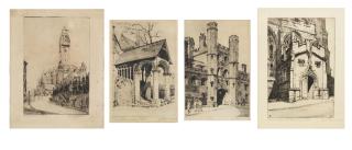 Cyril Edward Power - Four Architectural Etchings