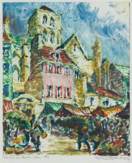 Cyril Edward Power - Marché au Beurre, Caen