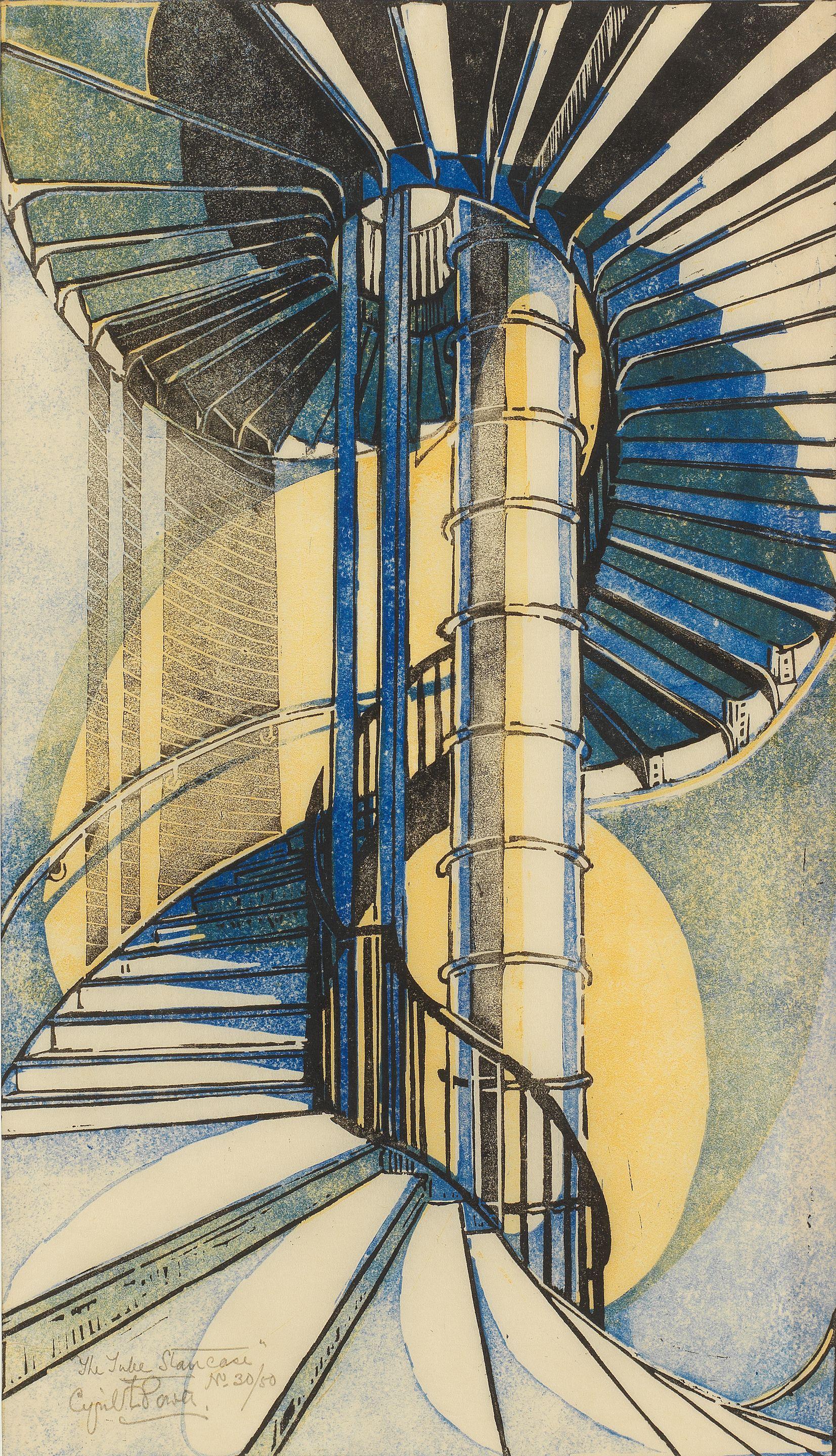 Cyril Edward Power - The Tube Staircase