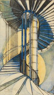 Cyril Edward Power - The Tube Staircase