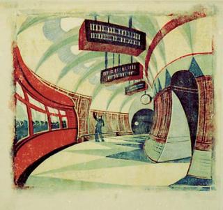 Cyril Edward Power - The Tube Station (C. CEP 32)