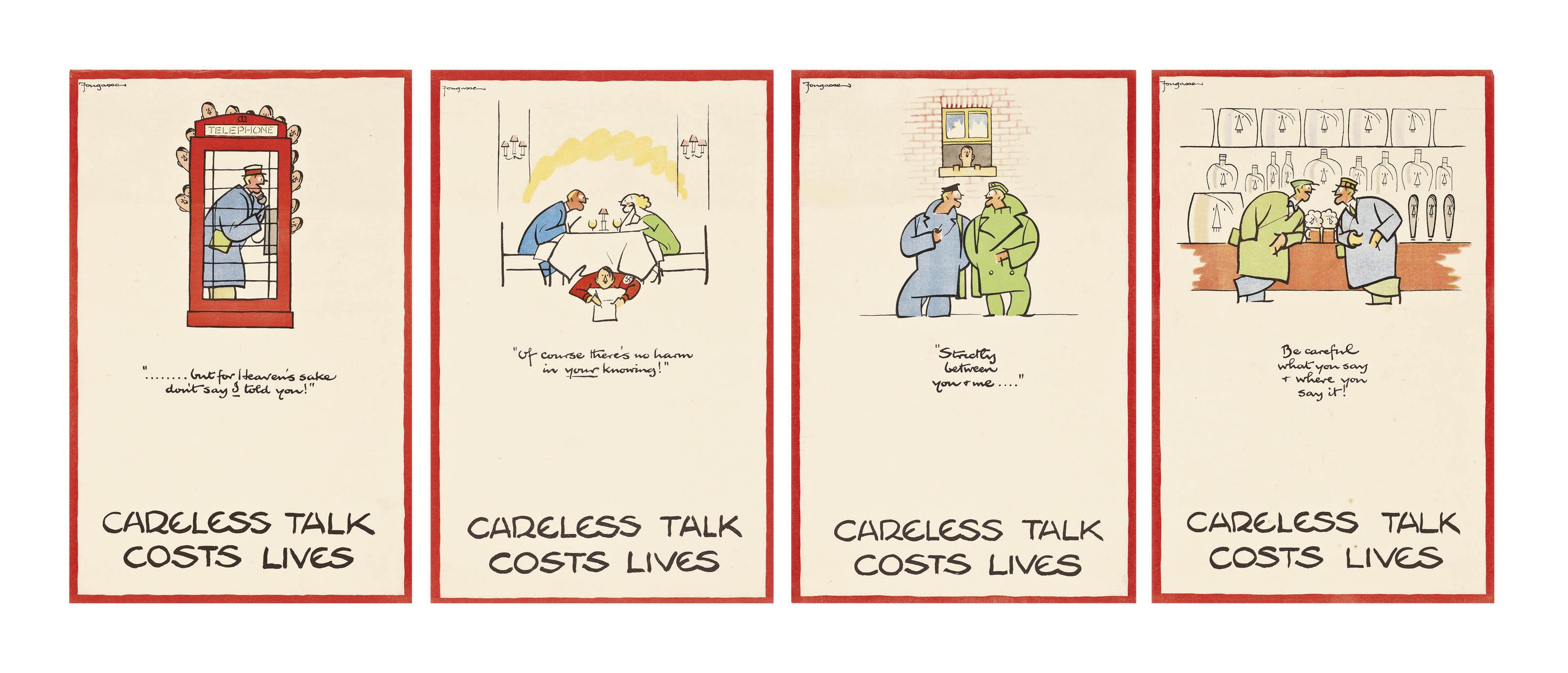 Cyril Kenneth Bird Fougasse - Careless Talk Costs Lives