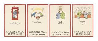 Cyril Kenneth Bird Fougasse - Careless Talk Costs Lives