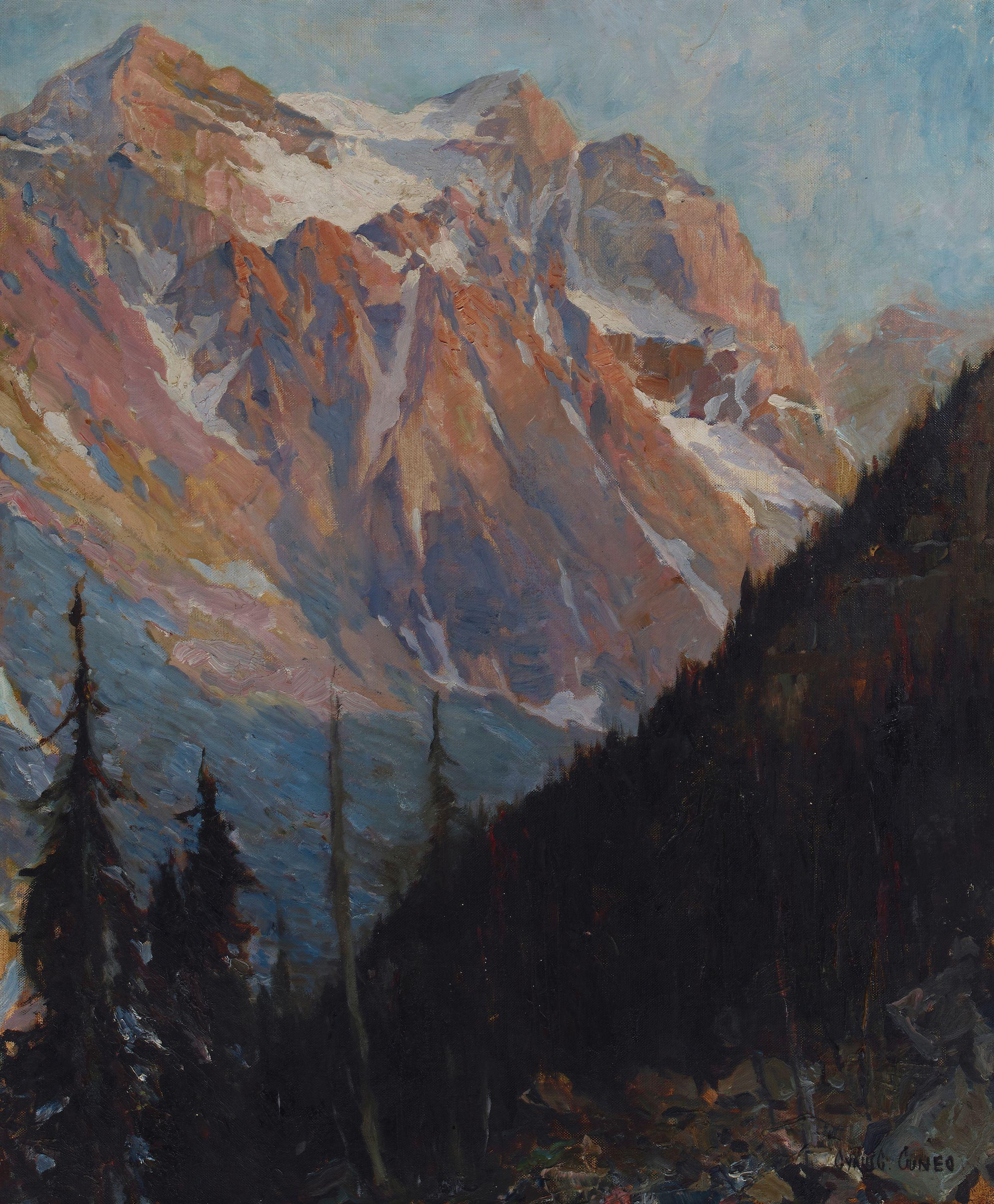 Cyrus Cincinatto Cuneo - High Sierras 30 x 25 in. framed 37 1/2 x 32 1/2 in.