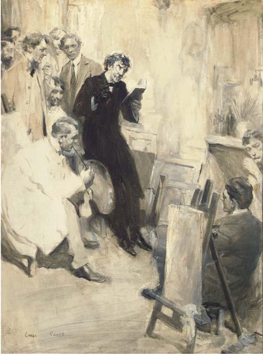 Cyrus Cuneo - James Abbot Mcneill Whistler In His Studio
