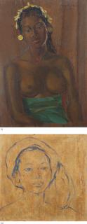 Czeslaw Mystkowski - (I) Balinese Woman (Ii) Head Of Balinese Woman 