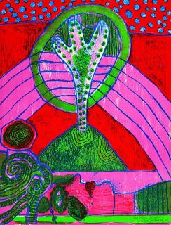 D.i. C. G. van Beverloo Corneille - 2 Bll.: Une fleur