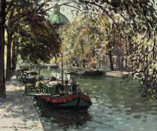 Daan Mühlhaus - View of the Koepelkerk and the Singel, Amsterdam