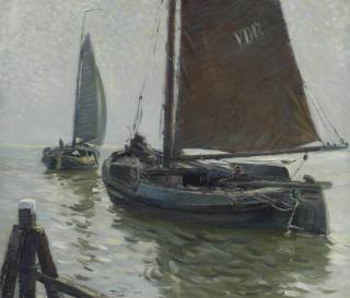 Daan Mühlhaus - Volendam fishermen setting out to sea