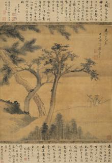 Dai Xi - Scholars Conversing Beneath Trees