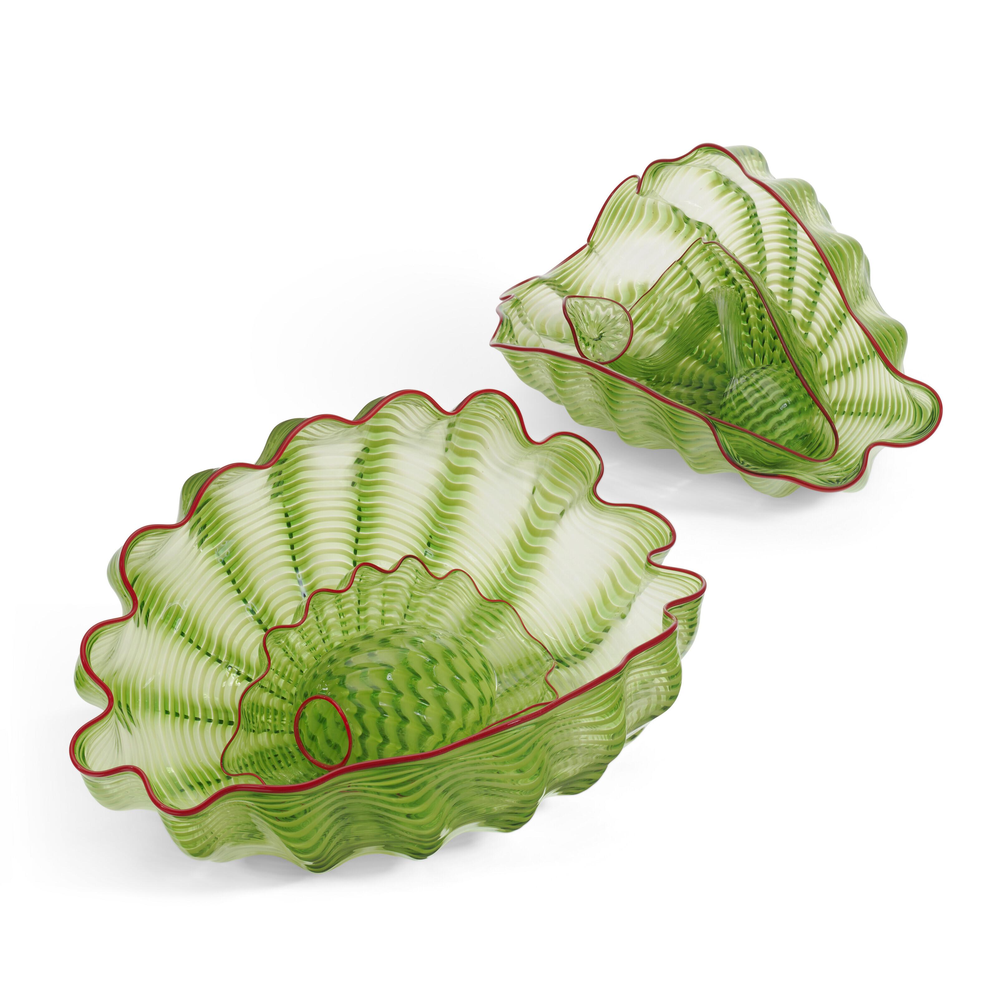 Dale Chihuly - Parrot Green Persian Set, In Six Parts