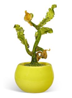 Dale Chihuly - Venetian Ikebana with Leaves and Gold Lillies