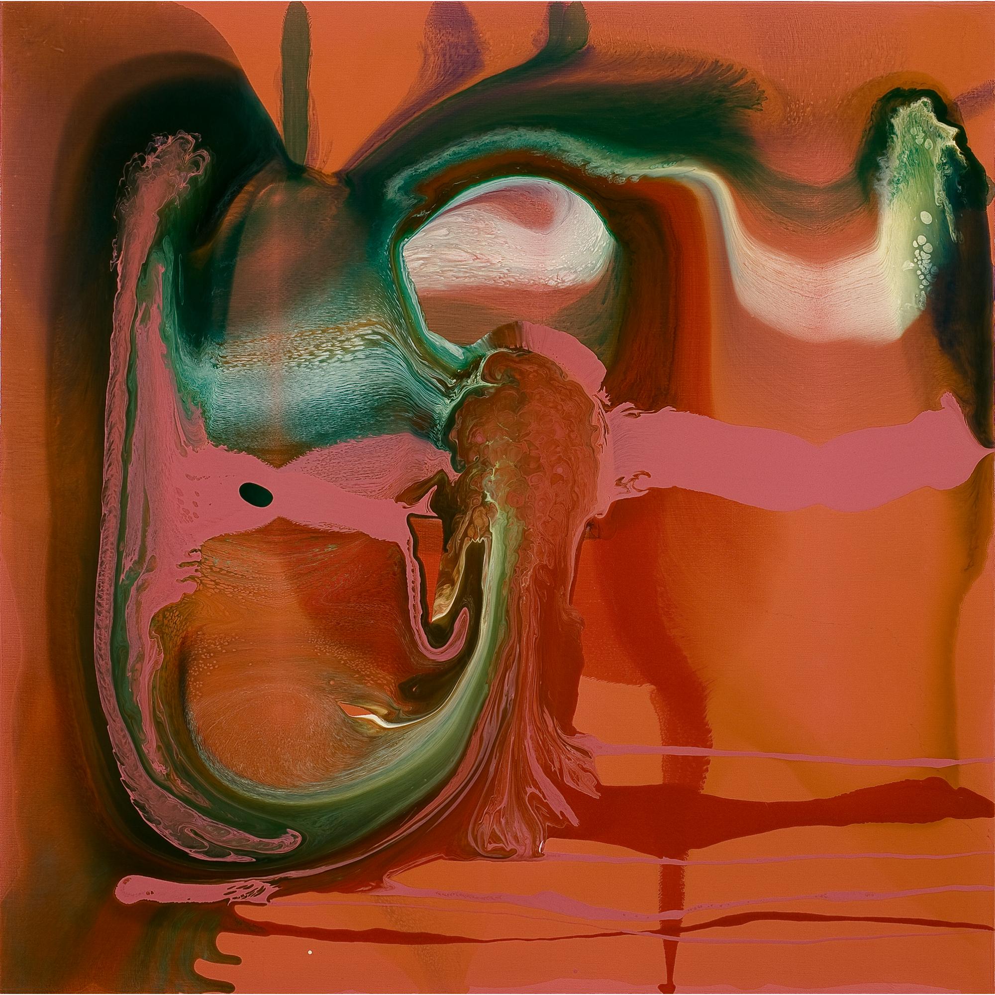 Dale Frank - Australian The View Of The Running Swollen Gulley Running Between Jew Hill And One Tree Hill At 6:30Pm Driving Into The Sun Before Zieskies Grain