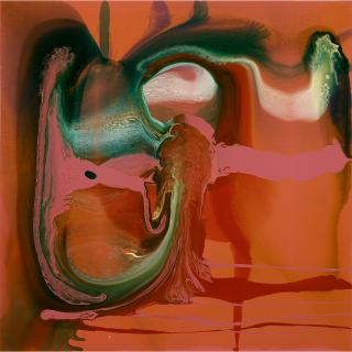 Dale Frank - Australian The View Of The Running Swollen Gulley Running Between Jew Hill And One Tree Hill At 6:30Pm Driving Into The Sun Before Zieskies Grain