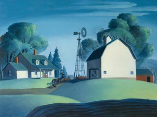 Dale William Nichols - Farm Scene