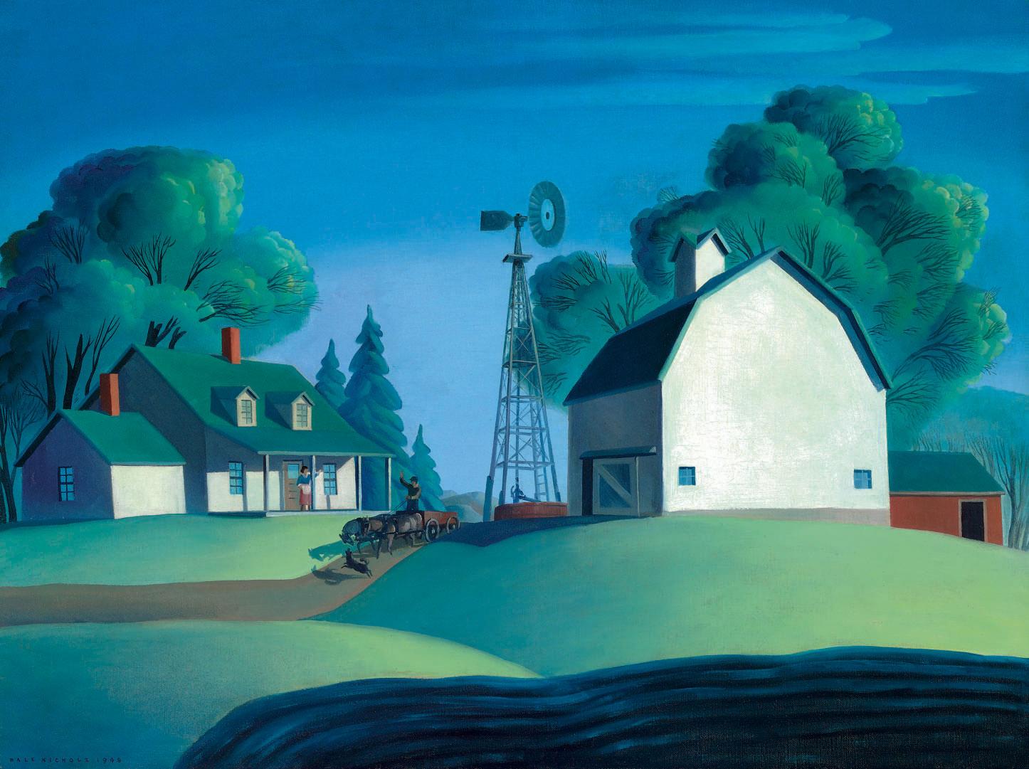 Dale William Nichols - Farm Scene
