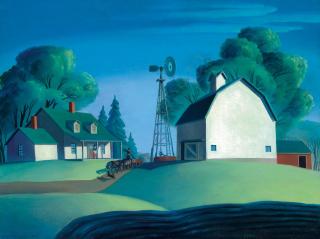 Dale William Nichols - Farm Scene