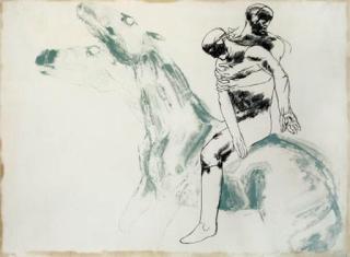 Dame Elisabeth Frink R.A. - Man and Horse IV (W. 53); & VI (W. 55)