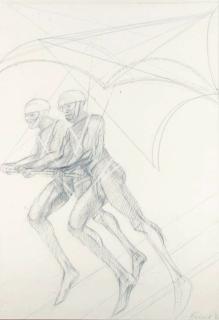 Dame Elisabeth Frink, R.A. - The Hang-gliders