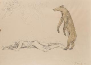 Dame Elisabeth Frink R.A. - The Travellers And The Bear