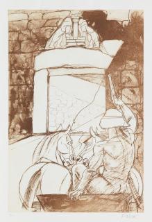 Dame Elisabeth Frink RA - Agamemnon at the Lion Gate, from Children of Gods