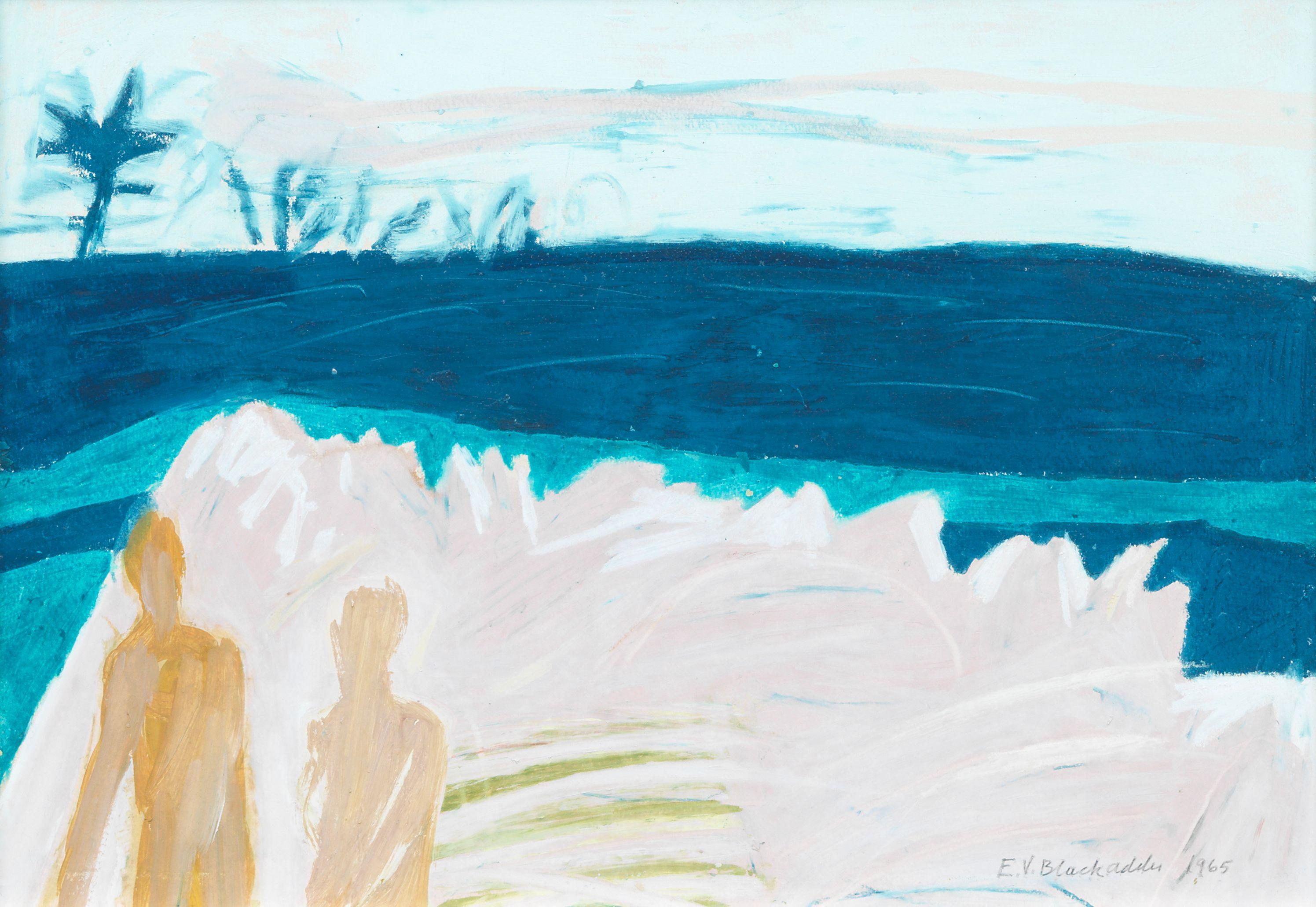 Dame Elizabeth Blackadder OBE RA RSA RSW RGI DLitt - Bathers and Rocks