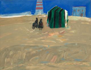 Dame Elizabeth Blackadder OBE RA RSA RSW RGI DLitt - Beach at Aveiro