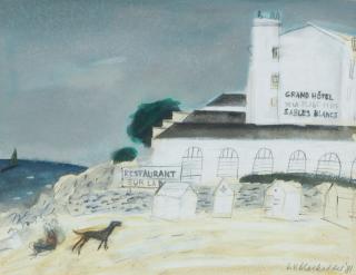 Dame Elizabeth Blackadder OBE RA RSA RSW RGI DLitt - Beach at Treboul