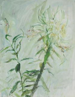 Dame Elizabeth Blackadder OBE RA RSA RSW RGI DLitt - Lilies